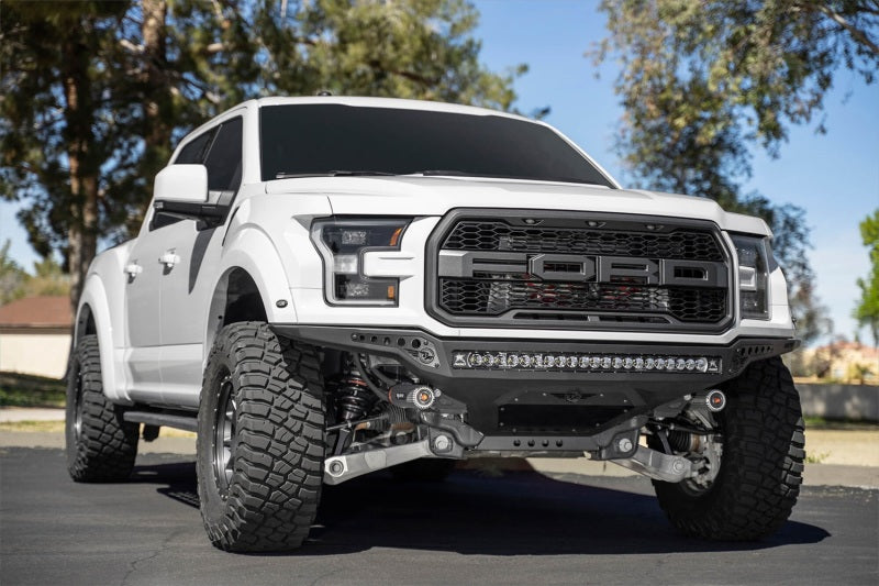 Addictive Desert Designs F114922770103 fits Ford 17-20 F-150 Raptor Rock Fighter Frame Cut Front Bumper