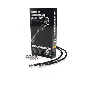 Goodridge HN0127-3FC-BK 83-86 fits Honda MBX80 Black Front SS Brake Lines