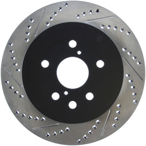 Stoptech 127.44141R Power Slot 06-11 Lexus GS Series / 06-12 IS350 Rear Right Drilled & Slotted Rotor