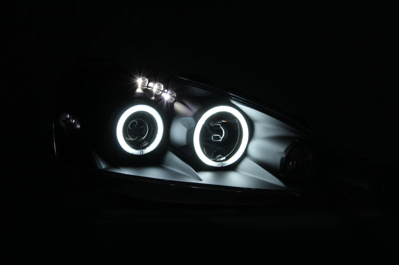 ANZO 121197 2006 fits Acura 05-20 Rsx Projector Headlights w/ Halo Black