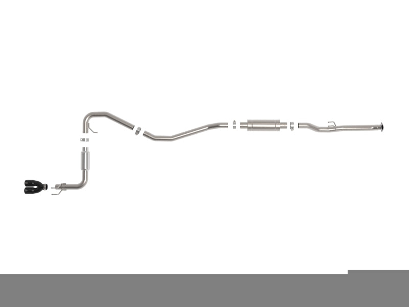 AFE 49-36631-B Takeda 2.5in 304 SS Cat-Back Exhaust w/ Black Tips 22-25 fits Ho