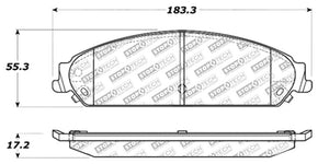 Stoptech 305.1058 Street Select Brake Pads - Front/Rear