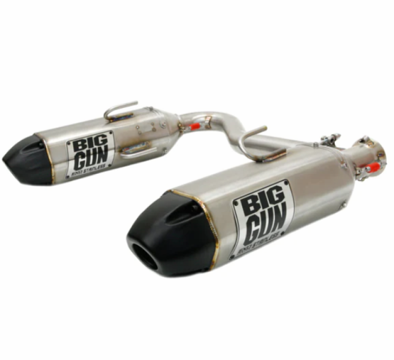 Big 14-7722 Gun 14-19 fits Polaris SCRAMBLER XP 1000 EXO Stainless Dual Slip On Exhaust