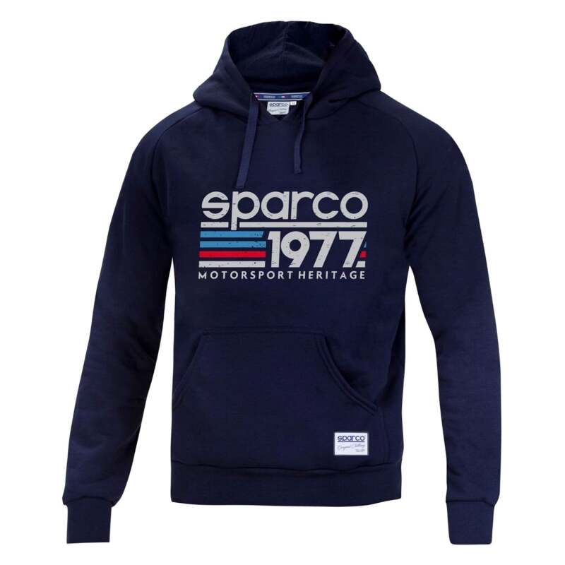 SPARCO 01320BM1S Hoodie 1977 SMALL Navy