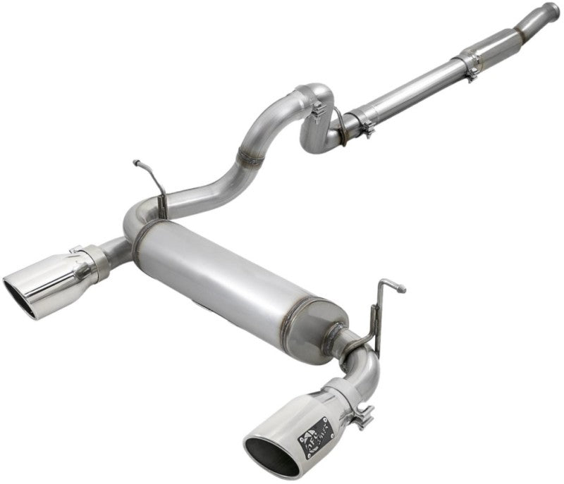 AFE 49-48096-P Series 409 Stainless Steel Cat-Back Exhaust 18-21 fits Jeep Wran