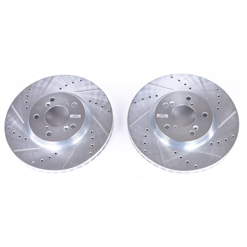PowerStop fits Honda 06-14 Ridgeline Front Evolution Drilled & Slotted Rotors -