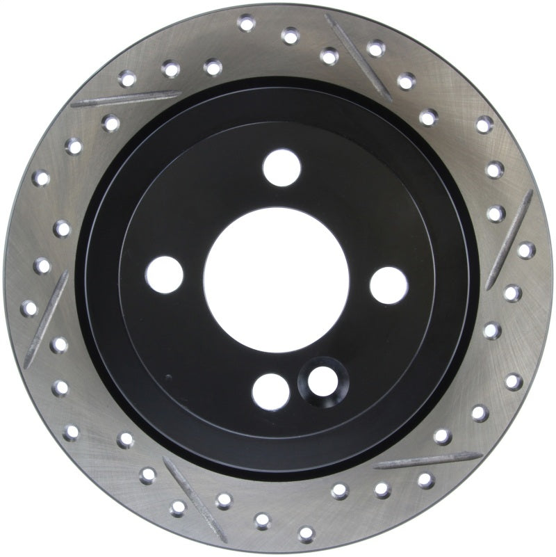 Stoptech 127.34094L 07-09 Mini Cooper/Cooper S Slotted & Drilled Left Rear Rotor