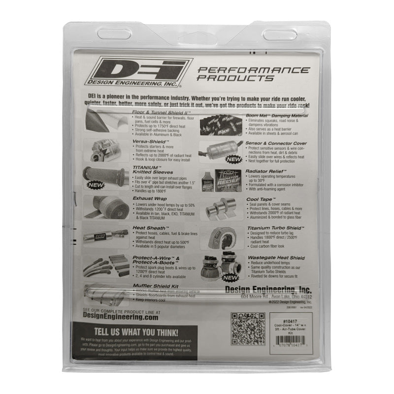 DEI  10417 Cool-Cover 14in w x 3ft - Air-Tube Cover Kit