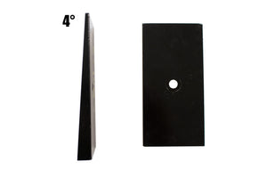 Fishbone Offroad FB27370 Universal 4in Leaf Spring Shim - Black