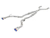 AFE 49-36132NM-L  2.5in 304 SS Cat-Back Exhaust System w/ Blue Flame Tips 16-18