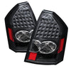 9027567 Xtune fits Chrysler 05-07 300 LED Tail Lights Black ALT-JH-CHR305-LED-