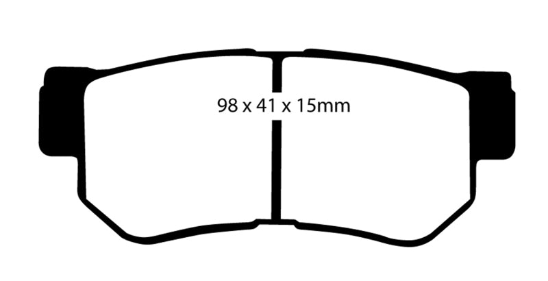 EBC DP21392 fits Hyundai 08-09 Azera 3.3 Greenstuff Rear Brake Pads