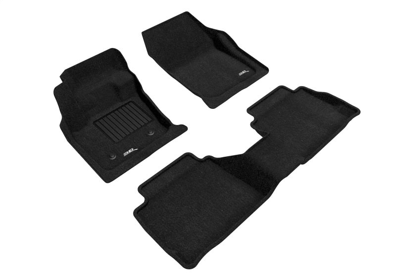 3D L1FR06004709 Maxpider 13-16 fits Ford Fusion Elegant 1st 2nd Row - Floor Mat Set (Black)