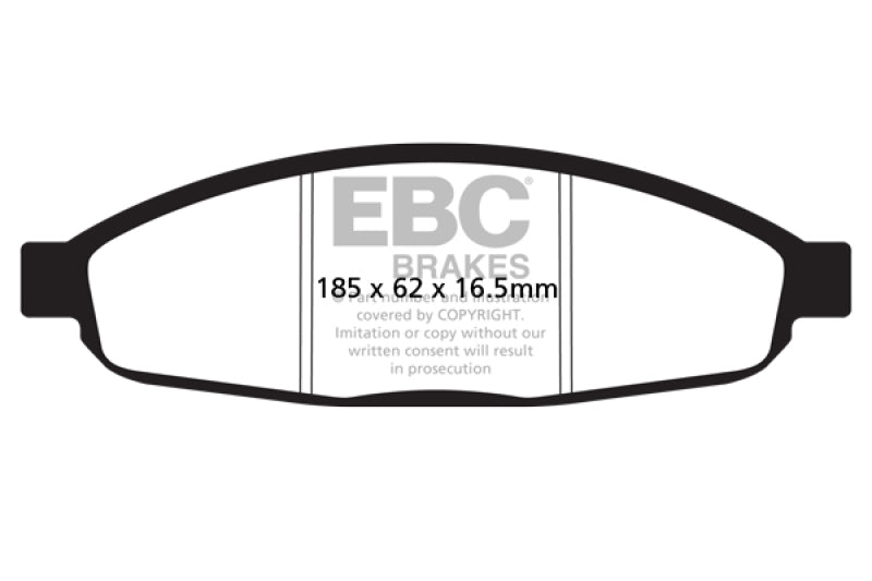 EBC DP21688 fits Chrysler 05-07 Pacifica 3.5 Greenstuff Front Brake Pads