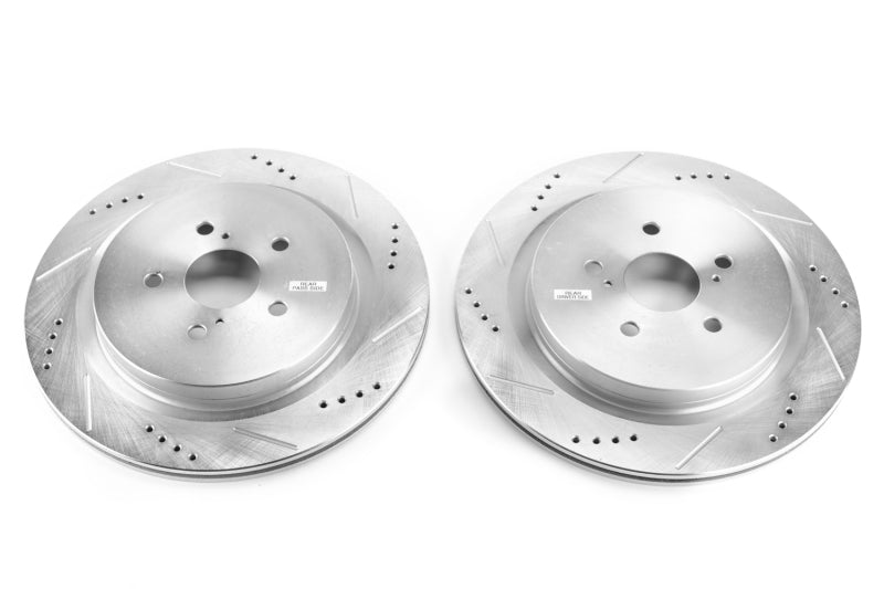 PowerStop fits Lexus 16-19 RX350 Rear Evolution Drilled & Slotted Rotors - Pair