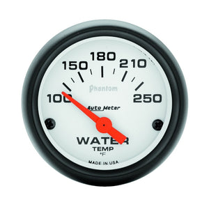 AutoMeter 5737 Autometer Phantom 52mm 100-250 Deg F Electronic Water Temp Gauge