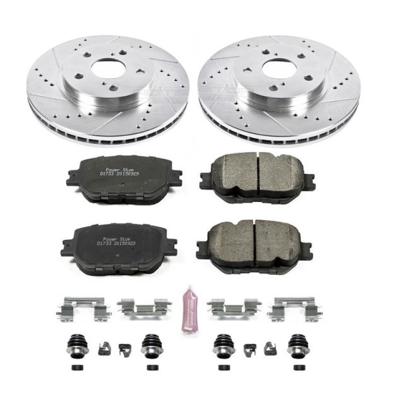PowerStop K6990 fits Lexus 14-15 IS250 Front Z23 Evolution Sport Brake Kit