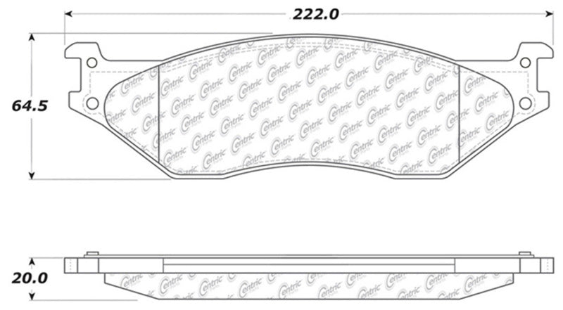 Stoptech 309.1066 Sport Brake Pads w/Shims - Rear