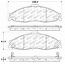 Stoptech 308.0749 Street Touring Brake Pads