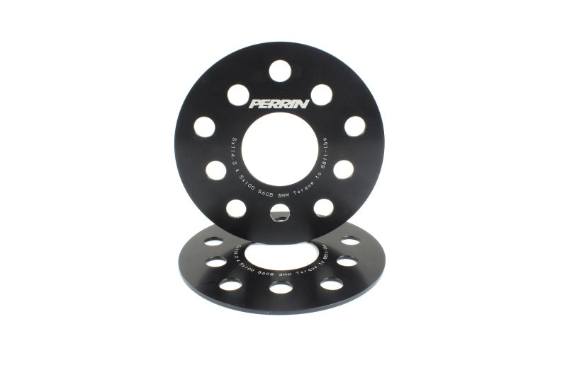 Perrin PSP-WHL-103BK fits Subaru 5x114.3/5x100 3mm Slip-On Wheel Spacers - w/ 56mm Hubs (No Studs)