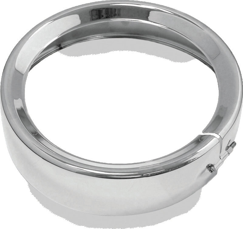 Bikers Choice 482914 FLH FLT FLHR FLD Black 7 Inch Chrome Headlight Trim Ring