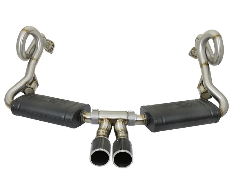 AFE 49-36415-C rce-Xp 2in 304 SS Cat-Back Exhaust w/Carbon Fiber Tips 13-16 fit