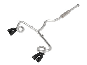 aFe 49-36810-B fits Subaru WRX/STi 15-21 H4-2.0/2.5L Takeda 3in to 2-1/2in Stainless Cat-Back Exhaust w/ Black Tip