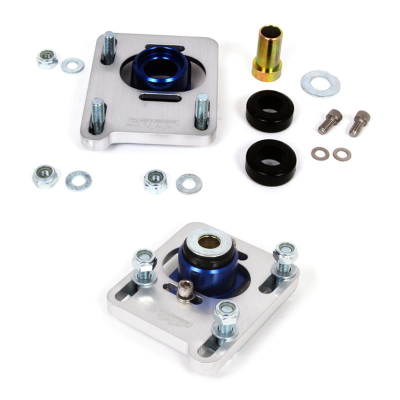 BBK  2527 Mustang Caster Camber Plate Kit - Silver Anodized Finish