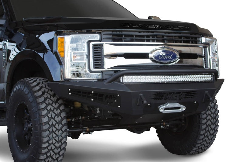 Addictive Desert Designs F167382840103 fits Ford 17-18 F-250 HoneyBadger Front Bumper w/ Winch Mount