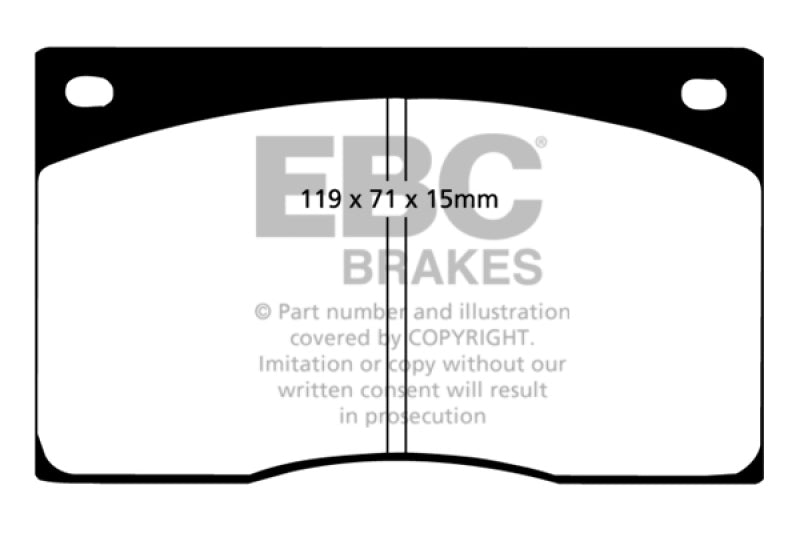 EBC DP2262 fits Aston Martin 93-97 DB7 3.2 Supercharged Greenstuff Front Brake Pads