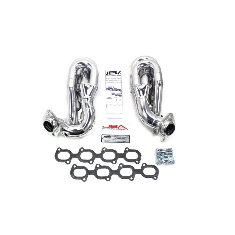 JBA 1695SJS fits Ford 07-14 GT500 5.4/5.8L 4V 1-5/8in Primary Silver Ctd Cat4Ward Header