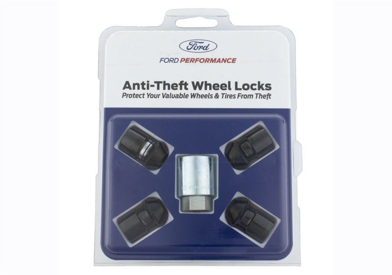 fits Ford Racing M-1A043-B M12 x 1.5 Black Security Lug Nut Kit - Set of 4