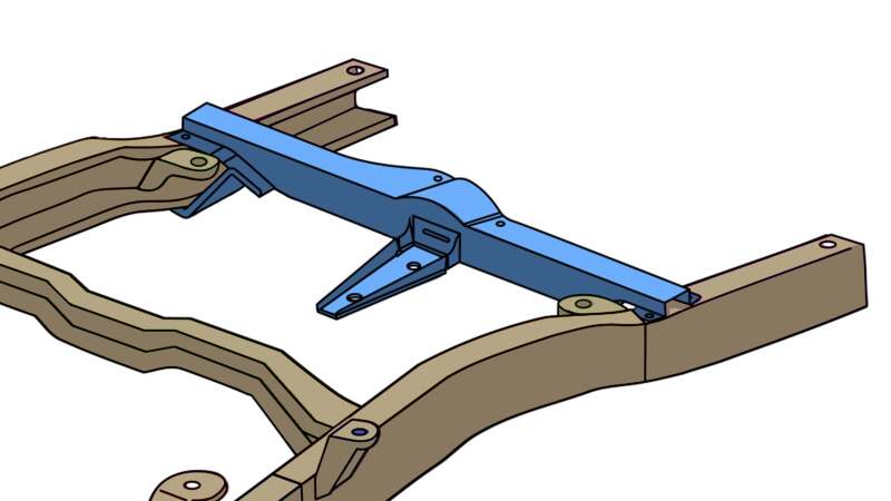 RustBuster RB7610 Spare Tire Crossmember