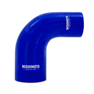 Mishimoto MMCP-R90-2540BL Silicone Reducer Coupler 90 Degree 2.5in to 4in - Blue