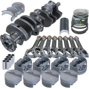 Eagle B524104185 fits Pontiac 400 4.250in Crank 6.800in I-Beam Rods -6cc Flat Top 4.185in Pistons Balanced Assembly