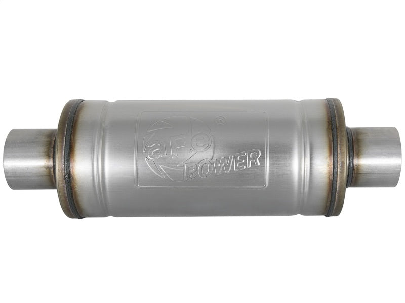 AFE 49M00012 orce-Xp 409 SS Muffler 3in Center/Center 14in L x 6in Dia - Round