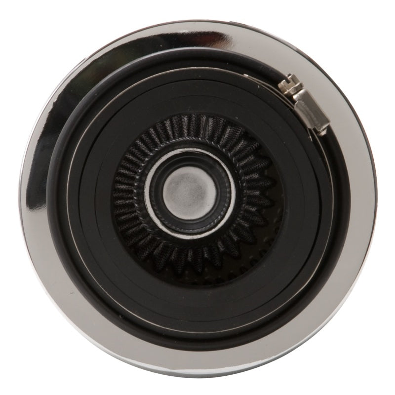 Edelbrock 43610 Air Filter Pro-Flo Series Conical 3 7In Tall Black/Chrome