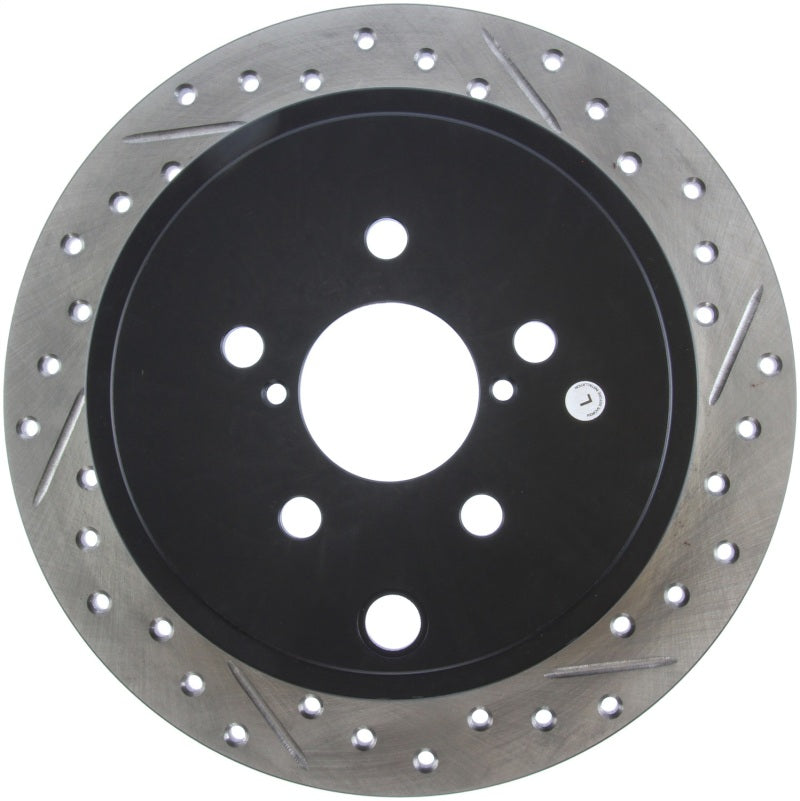 Stoptech 127.47029L 08-10 fits Impreza WRX (Exc STi)/08-10 Impreza Coupe/Sedan Slotted & Drilled Left Rear Rotor