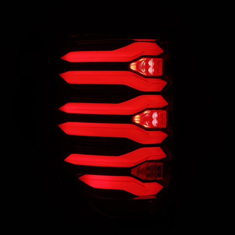 AlphaRex 653090 09-14 fits Ford F150 LUXX LED Taillights - Black/Red Housing
