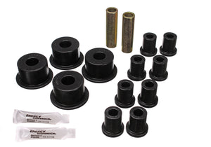 Energy Suspension 5.2101G 65-72 fits Dodge Charger (w/ 2in Main Eye) Black Rear Leaf Spring Bushing Set