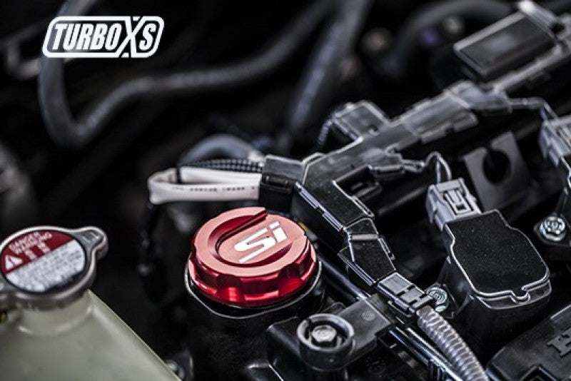 Turbo XS HC-OC-RED-SI 2016+ fits Honda Civic Red Oil Cap