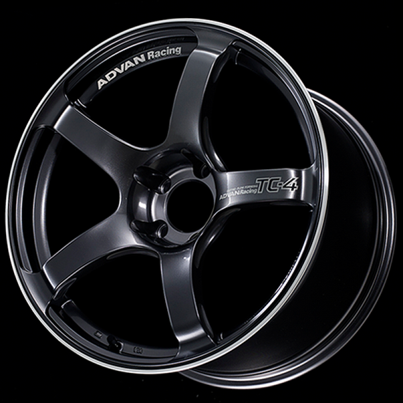 Advan YAD8F48EGMR TC4 18x7.5 / +48 Offset / 5x114.3 / 73mm Bore / Racing Gunmetallic and Ring