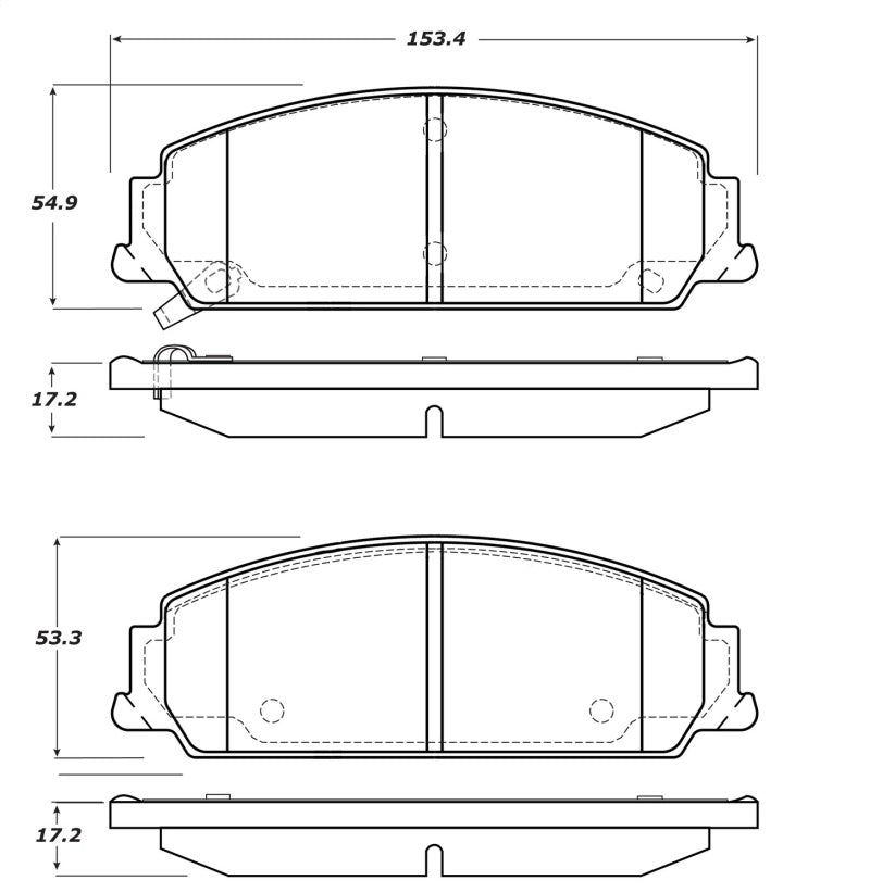Stoptech 308.1351 Street Touring Brake Pads