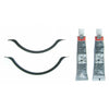 Fel-Pro OS30768 fits Kia Rio OS 30768 Engine Oil Pan Gasket Set RTV Black Silicone w/ Rubber End Seals