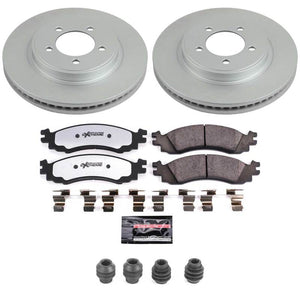 Power Stop 06-10 Ford Explorer Front Z36 Coated Truck & Tow Brake Kit