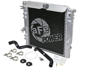 AFE 46-50002-B unner GT Series Bar and Plate Radiator w/ Black Hoses 07-11 fits