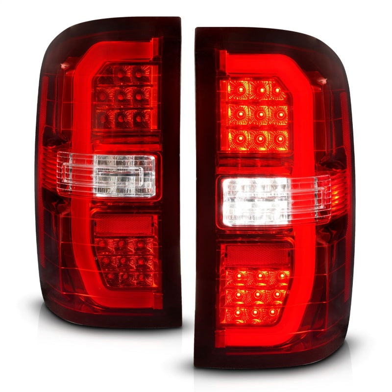 ANZO 311466 fits GMC 14-18 Sierra 1500 LED Taillights Red/Clear