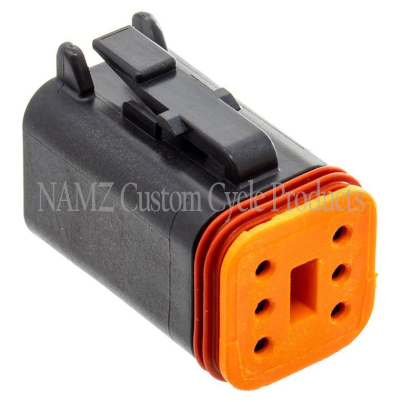 NAMZ DP-6B Deutsch DT Series 6-Wire Plug & Wedgelock - Black (Repl. HD 721BK)