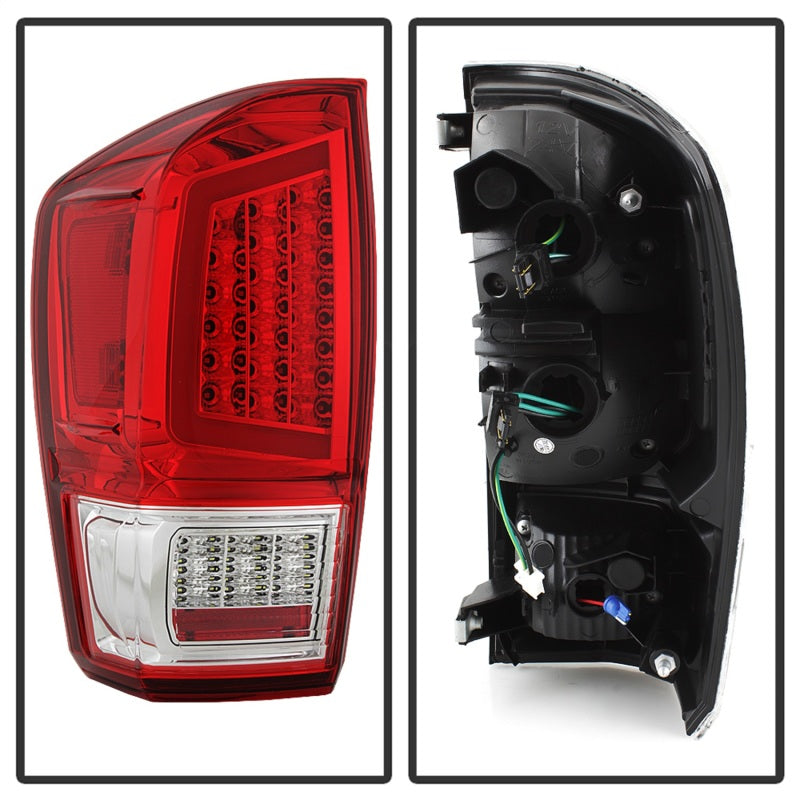 xTune 9041709 16-18 fits Toyota Tacoma Light Bar LED Tail Lights - Chrome (ALT-