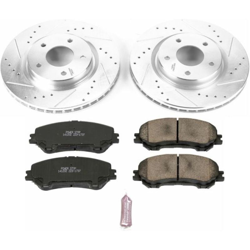 PowerStop K7036 fits Nissan 14-19 Rogue Front Z23 Evolution Sport Brake Kit